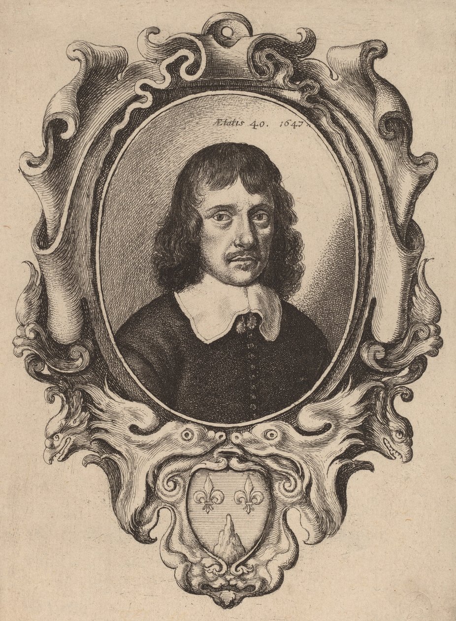 Auto-retrato, 1647. de Wenceslaus Hollar