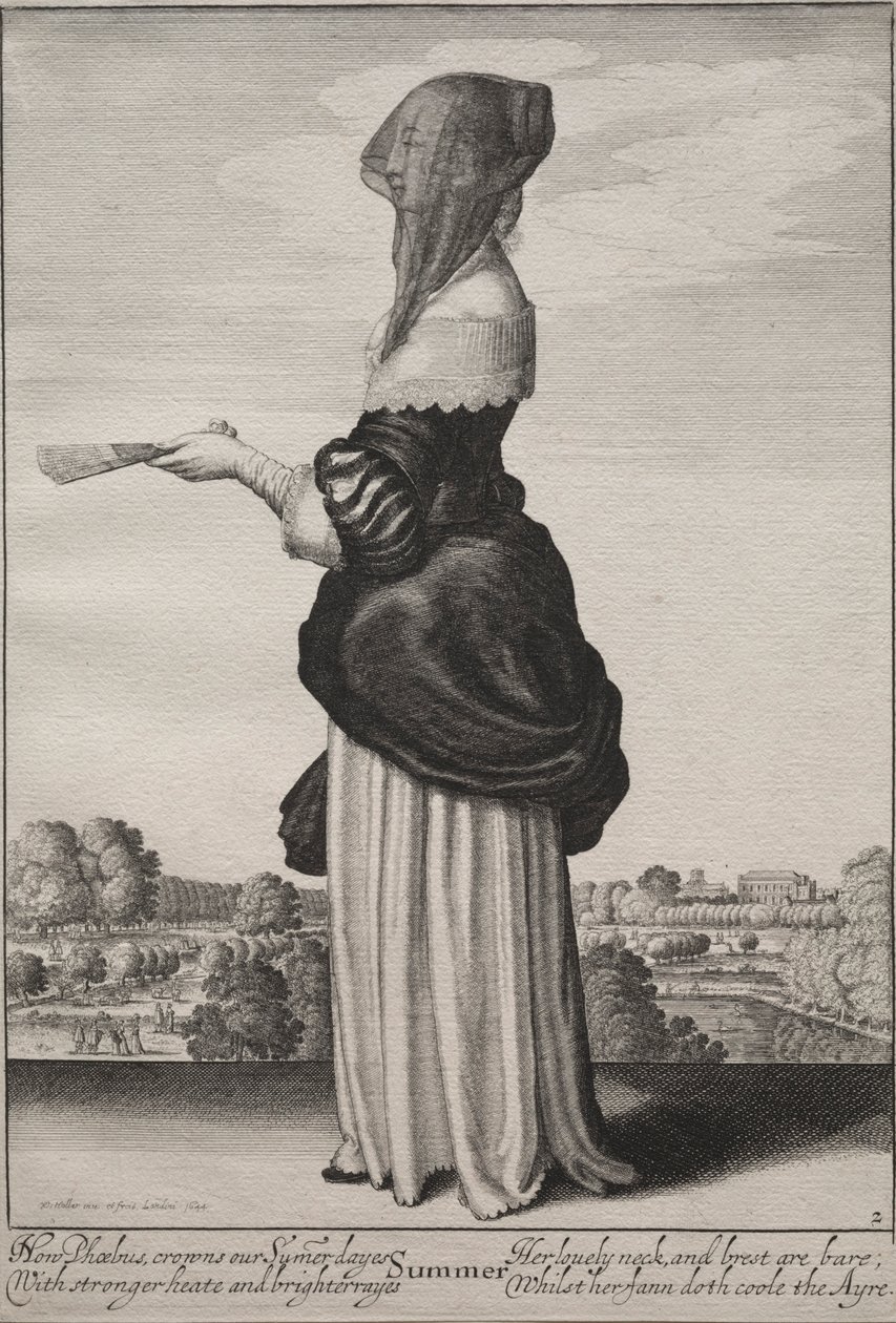 As estações: verão, 1643-1644. de Wenceslaus Hollar