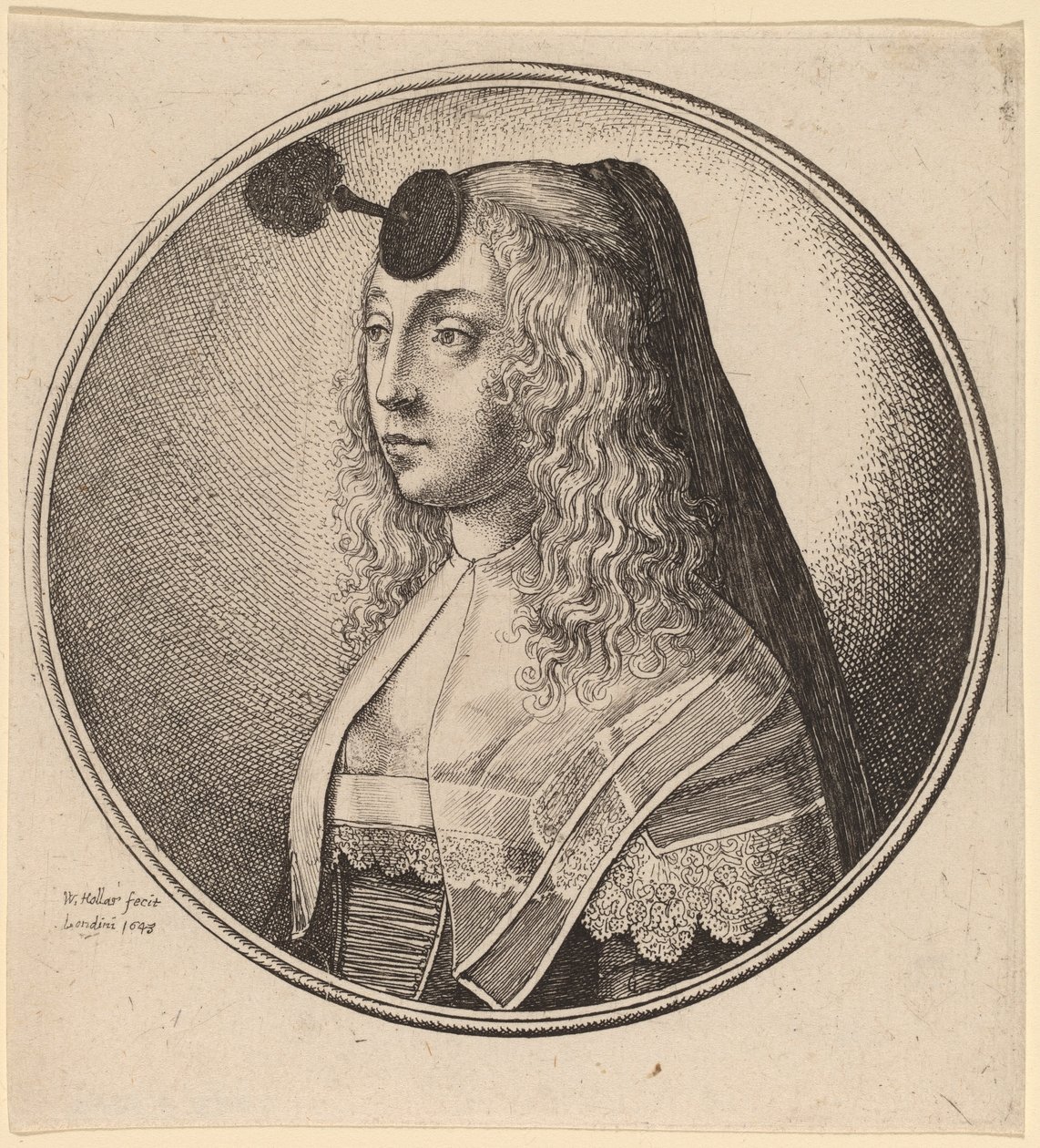 Mulher de Antuérpia de Wenceslaus Hollar