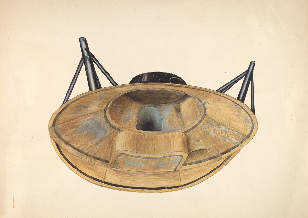 Circular Tin Bath Tub, c. 1938. de Wilbur M Rice