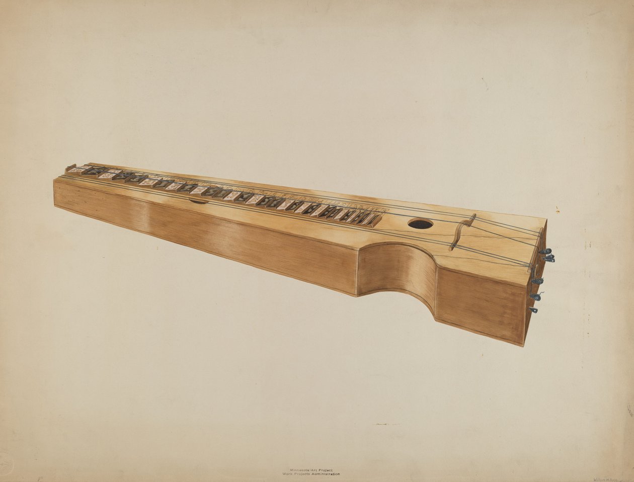 Psalmodicon, c. 1937. de Wilbur M Rice