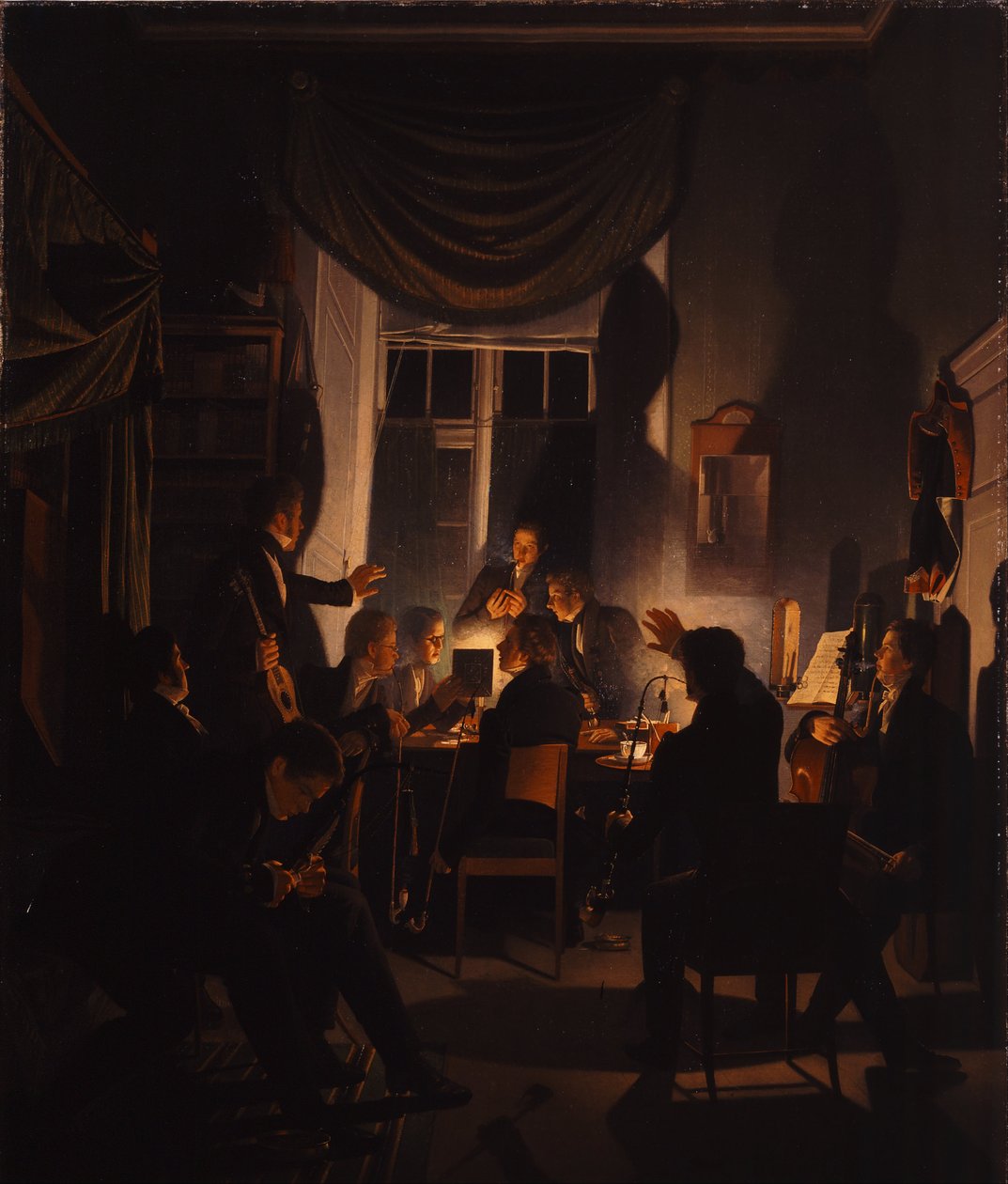 Uma festa de fumar de Wilhelm Bendz