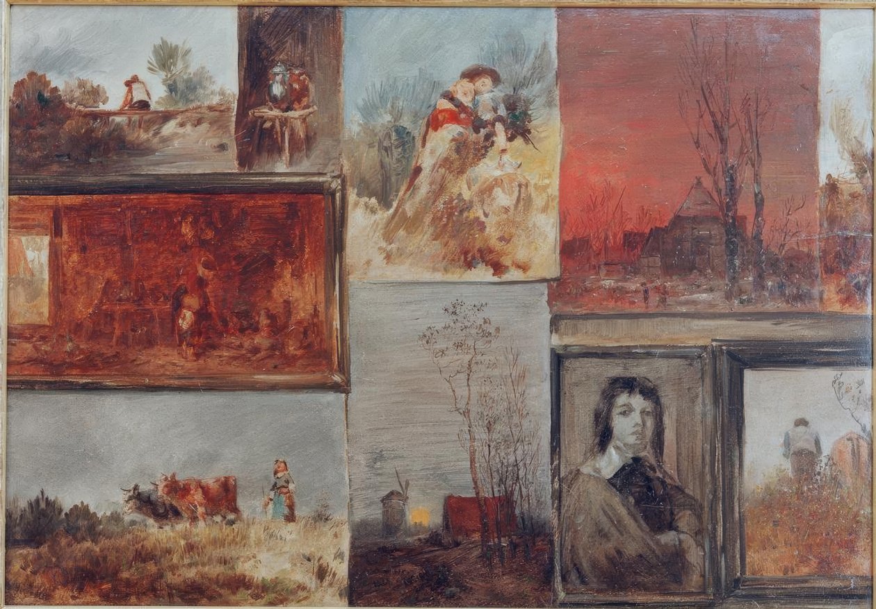 Coletivo com nove estudos de Wilhelm Busch