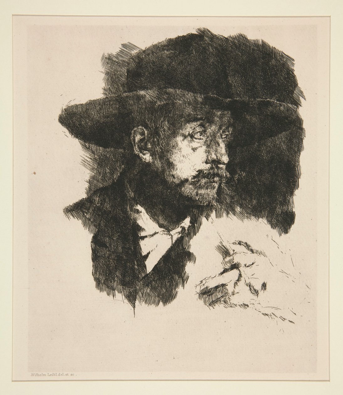 Um fumante de Wilhelm Maria Hubertus Leibl