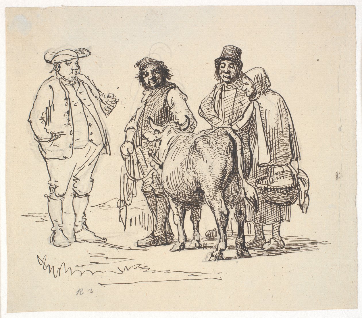 Entusiastas da vaca de Wilhelm Marstrand