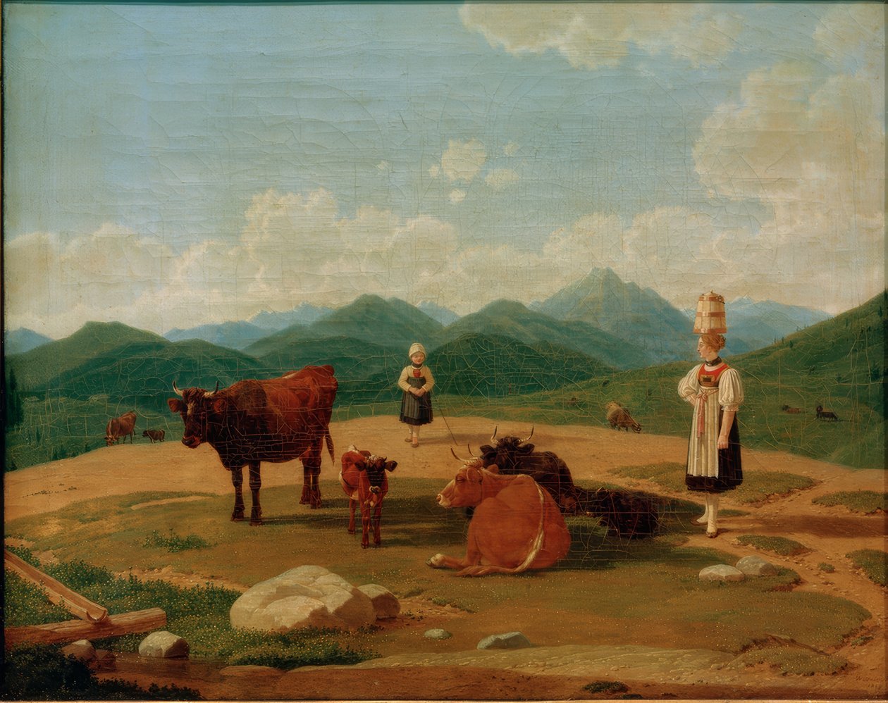 No alpendre de Wilhelm von Kobell