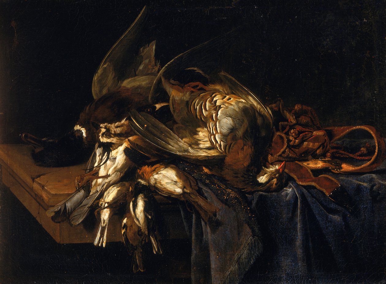 Ainda vida com jogo de Willem van Aelst