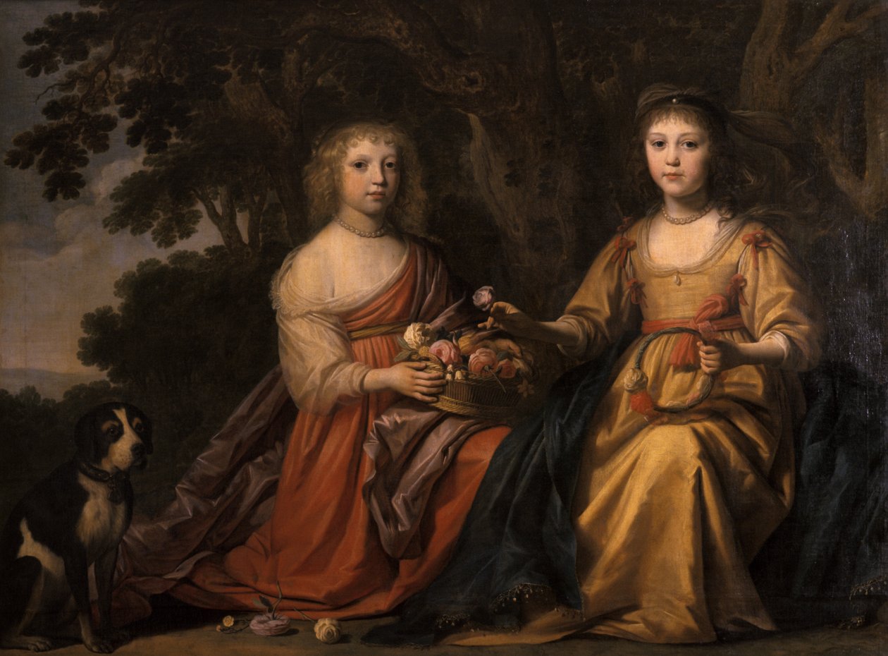 Maria Magdalena e Charlotta Elisabetha, Princesas de Nassau de Willem van Honthorst