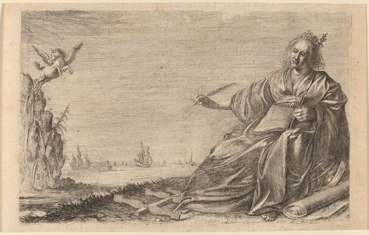 A Musa da Poesia, 1634. de Willem Basse