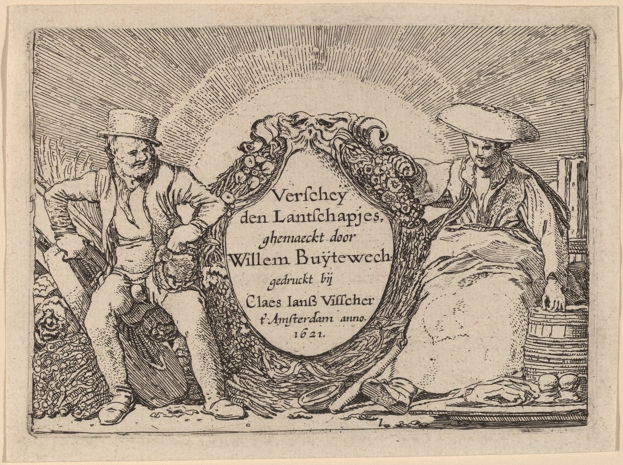 Placa de título de Willem Buytewech
