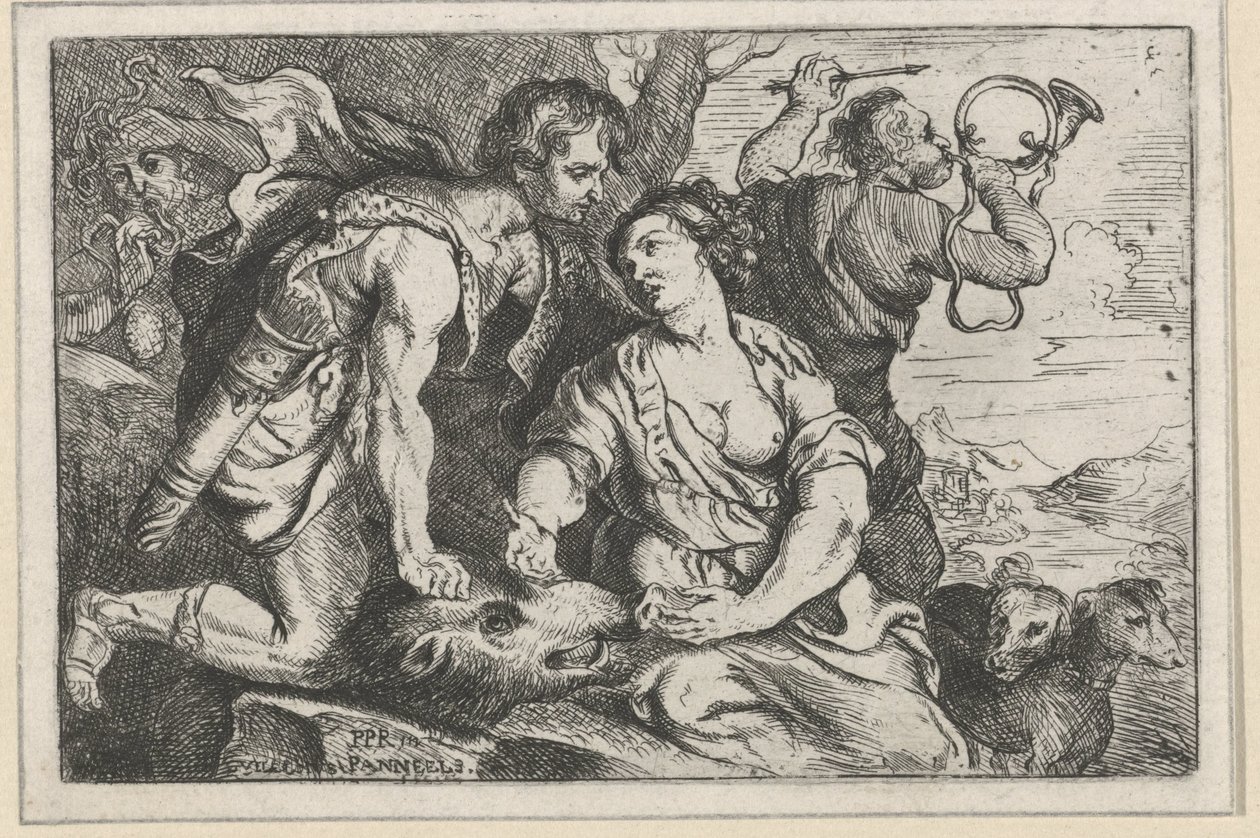 Meleager e Atalanta de Willem Panneels