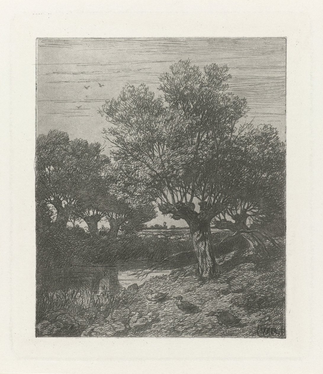 Patos numa vala de Willem Roelofs (I)