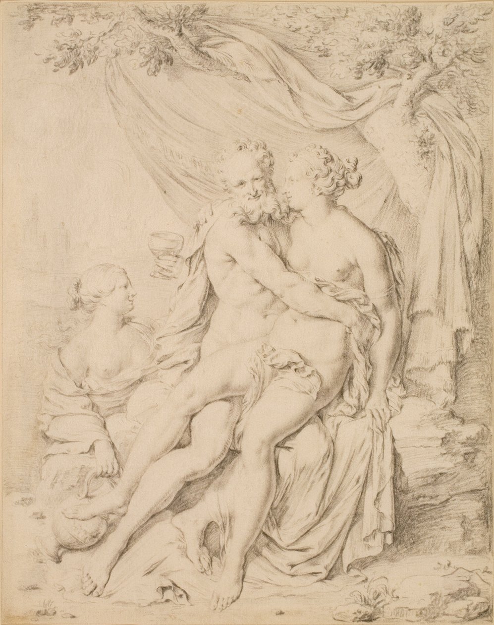Ló e suas filhas de Willem Van Mieris