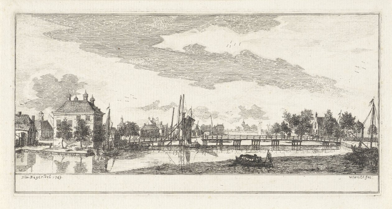 Vista da aldeia de Uithoorn de Willem Writs