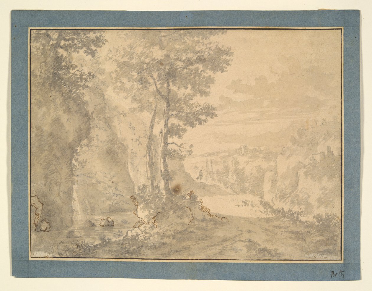Cena da floresta de Willem de Heusch