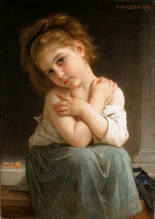 O frio de William Adolphe Bouguereau