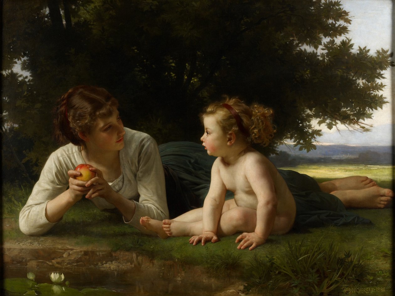Tentação, 1880 de William Adolphe Bouguereau