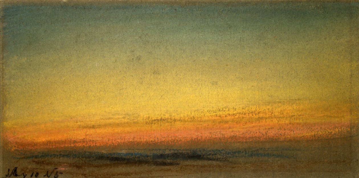 Pôr do sol, 10 de maio de 1884 de William Ascroft