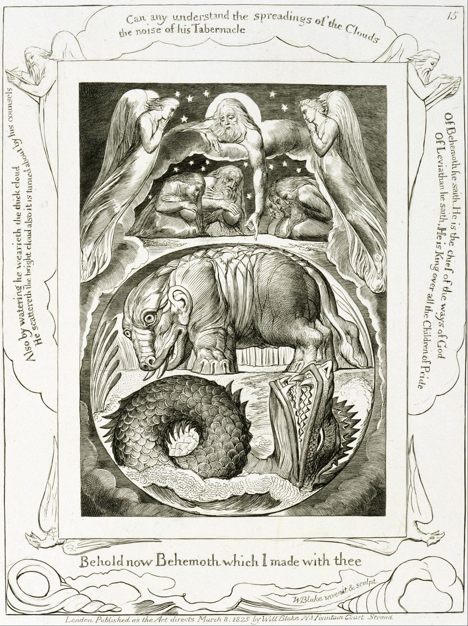 Behemoth e Leviathan de William Blake