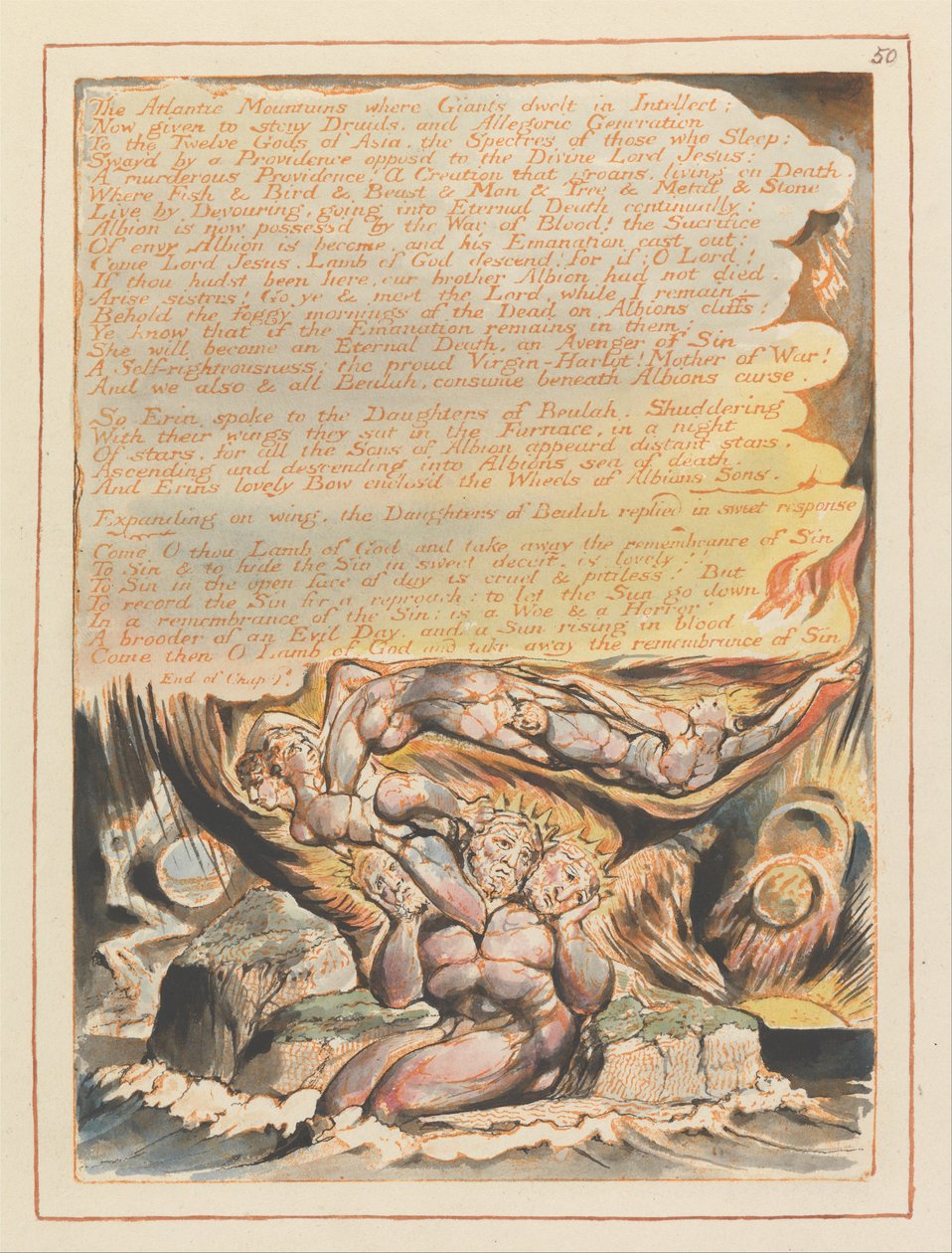 Jerusalém, Placa 50, de William Blake