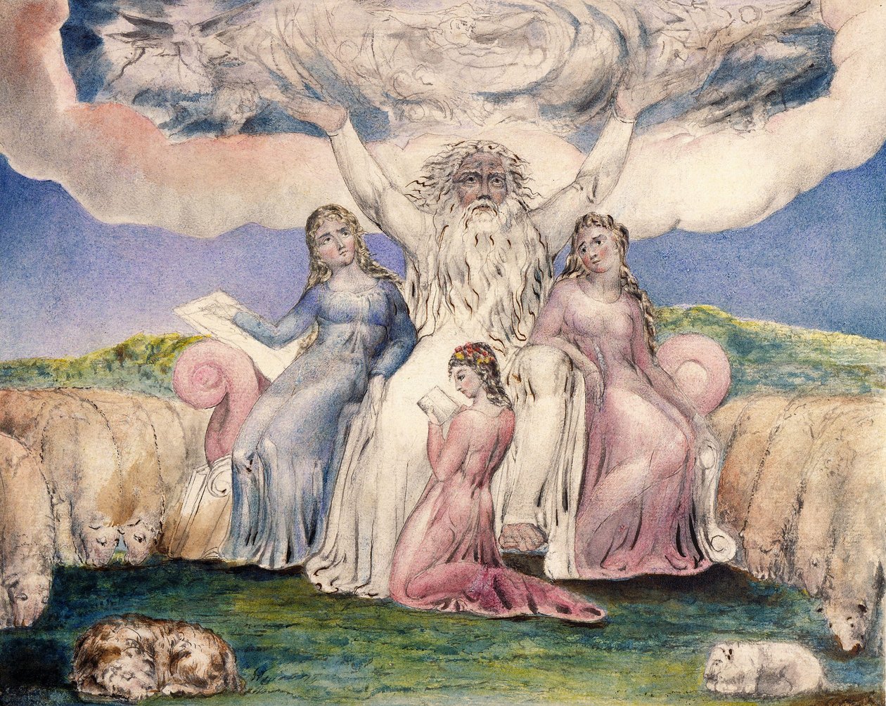 Jó e Suas Filhas de William Blake