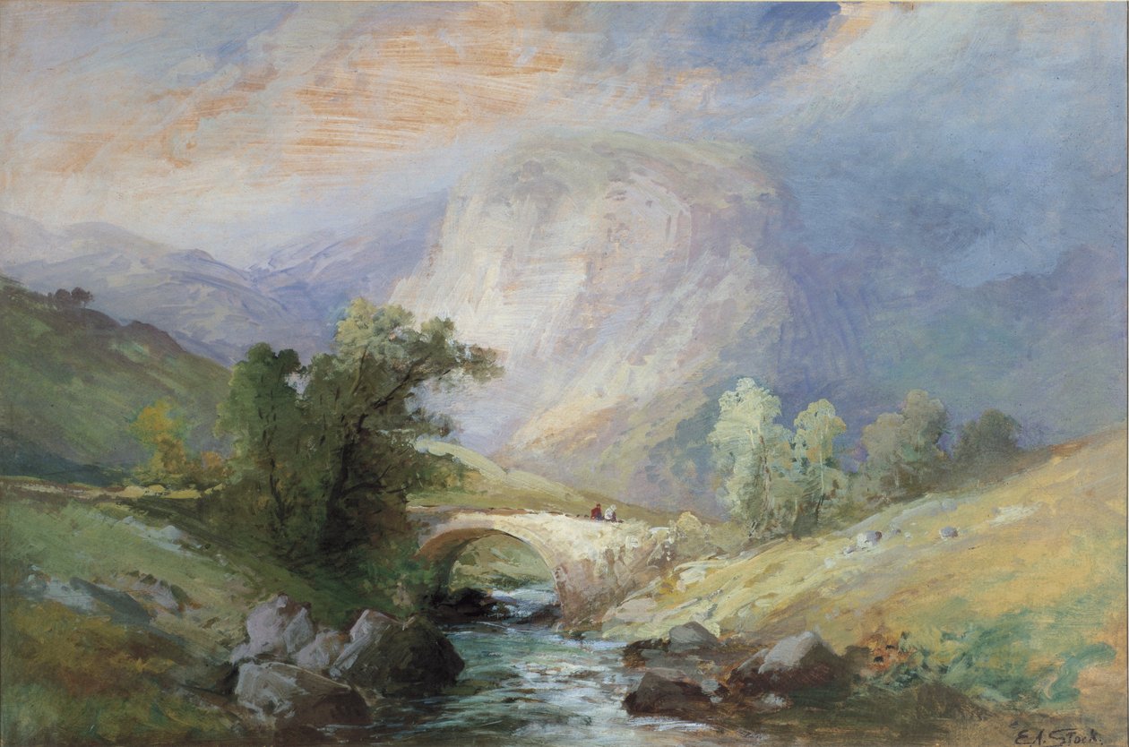 Paisagem de Lakeland de William Edward Stott