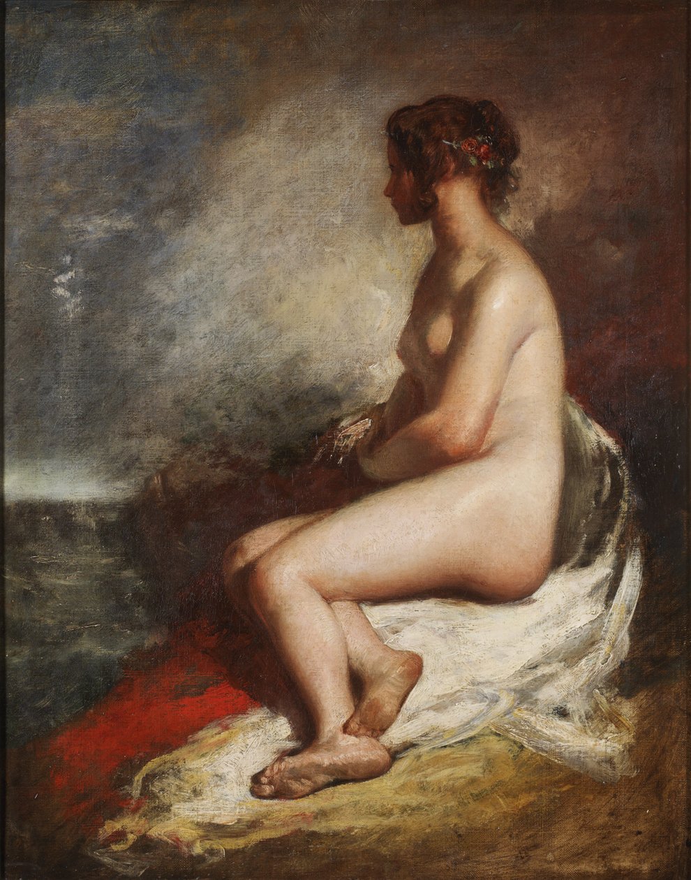 Estudo de um nu sentado de William Etty