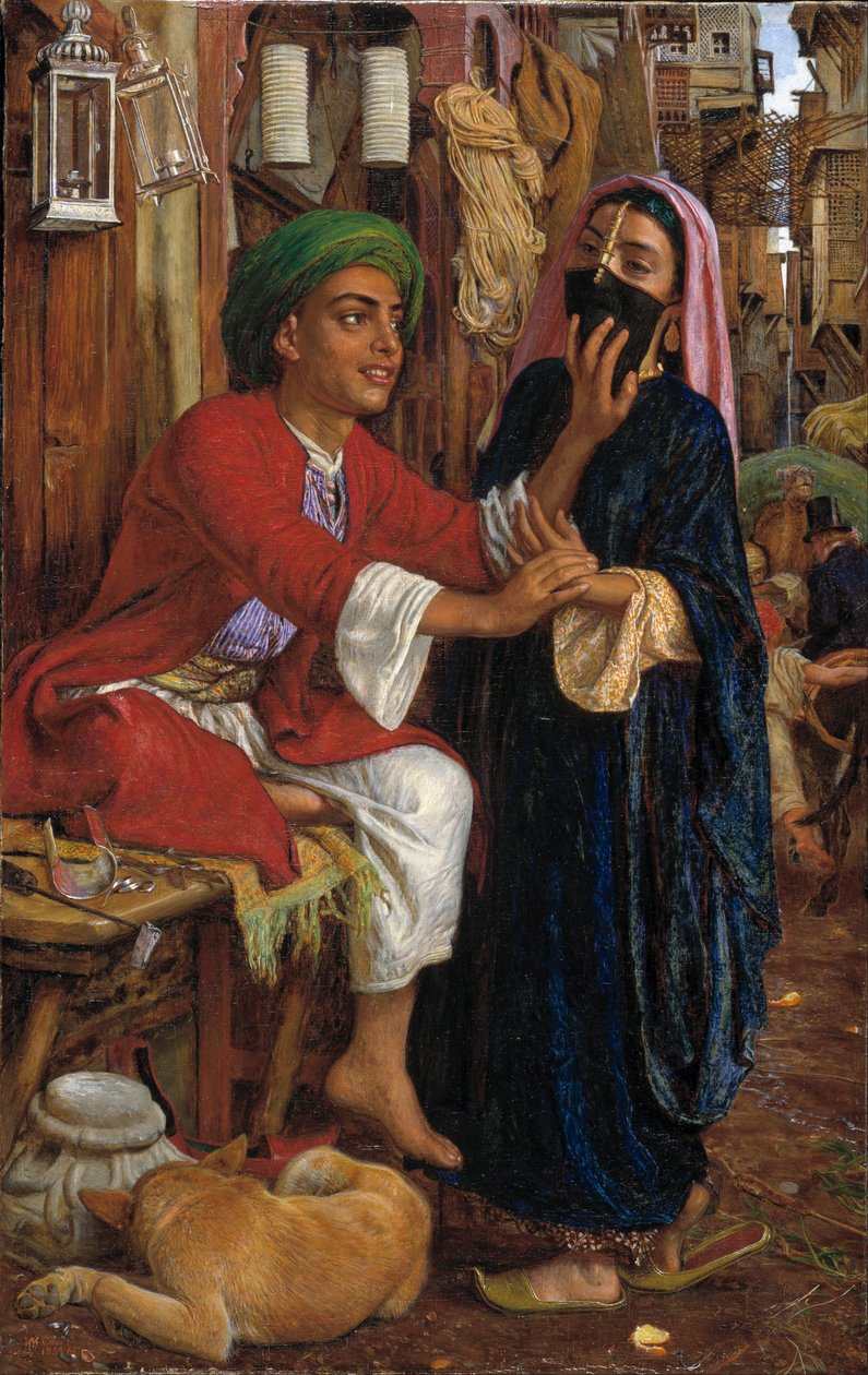 O corte de fabricantes de lanternas, uma cena de rua no Cairo de William Holman Hunt