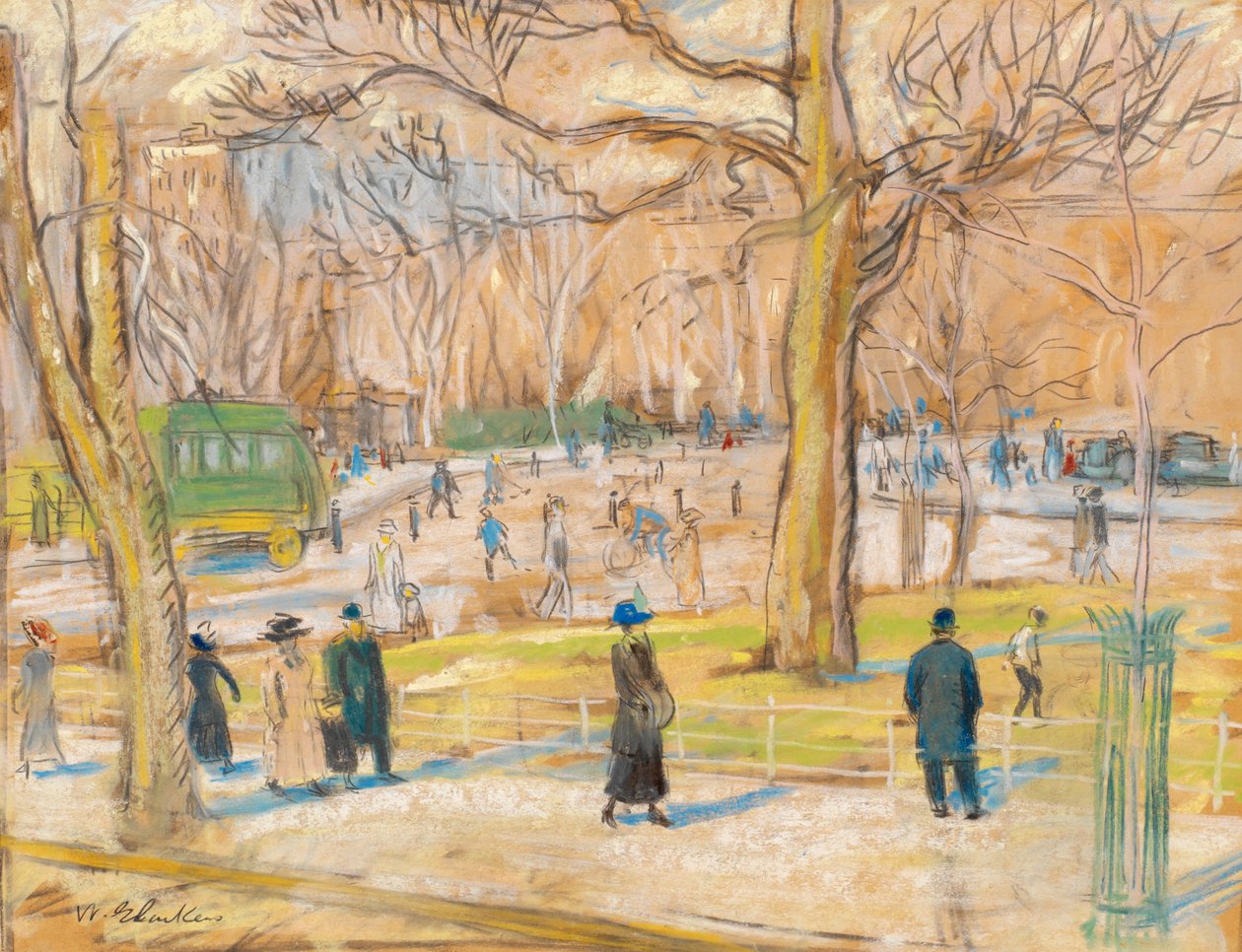 Washington Square de William James Glackens