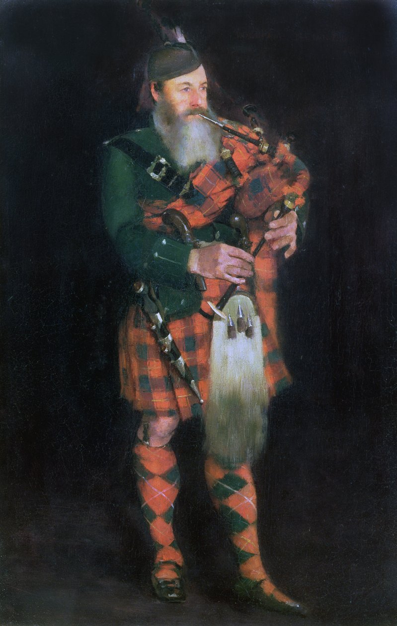 Um gaiteiro, 1885 de William Kennedy
