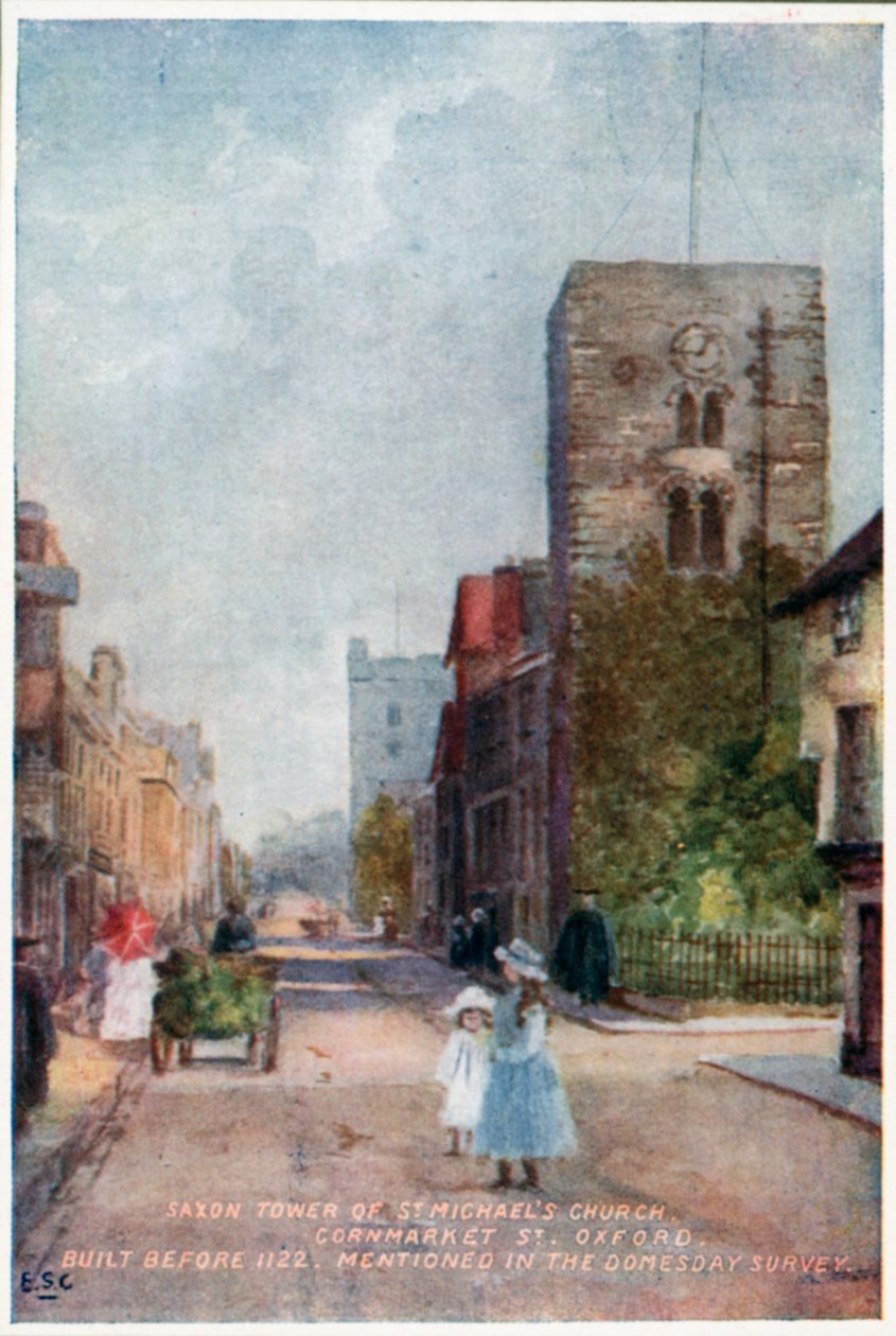 Torre Saxon, Igreja St Michaels, Cornmarket St de William Matthison