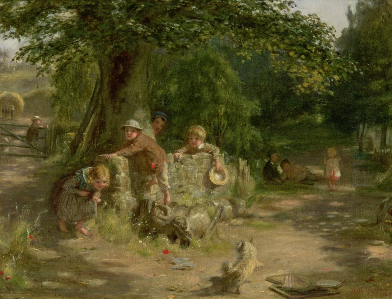Companheiros de brincadeira, 1867 de William McTaggart