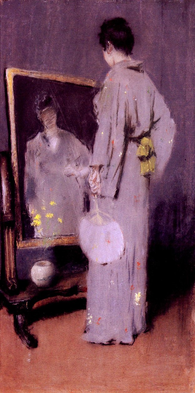 Fazendo seu toiletn de William Merritt Chase