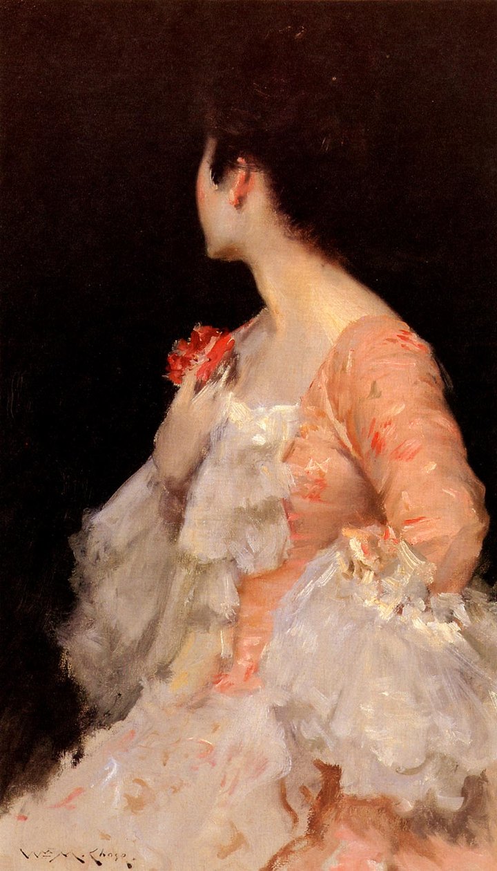 Retrato de um ladyn de William Merritt Chase
