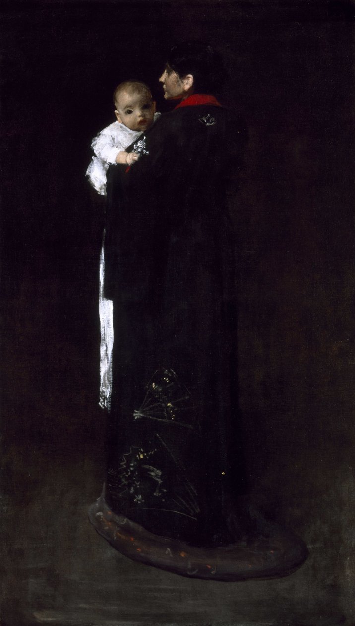 Mãe e filho de William Merritt Chase