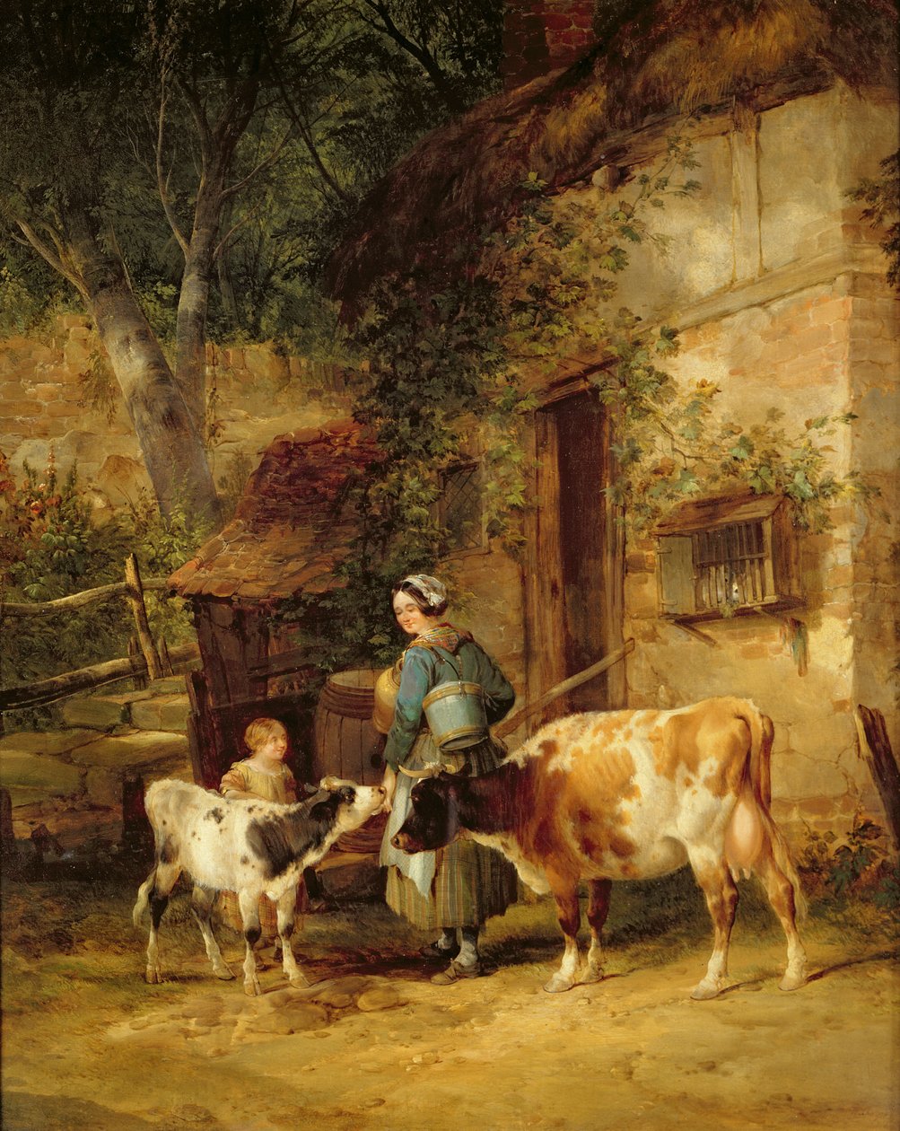 A leiteira, 1840 de William Snr. Shayer