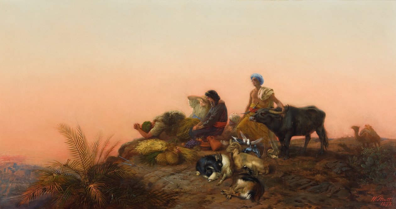 Peregrinos de Jerusalém de William Strutt