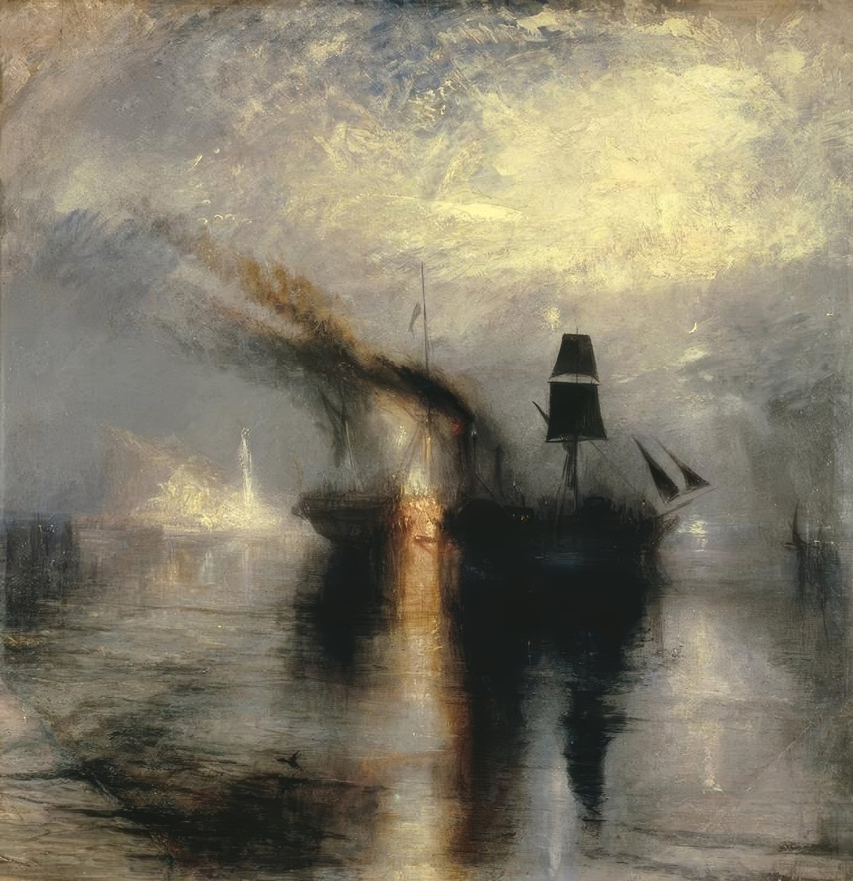 Paz - Enterro no mar de Joseph Mallord William Turner