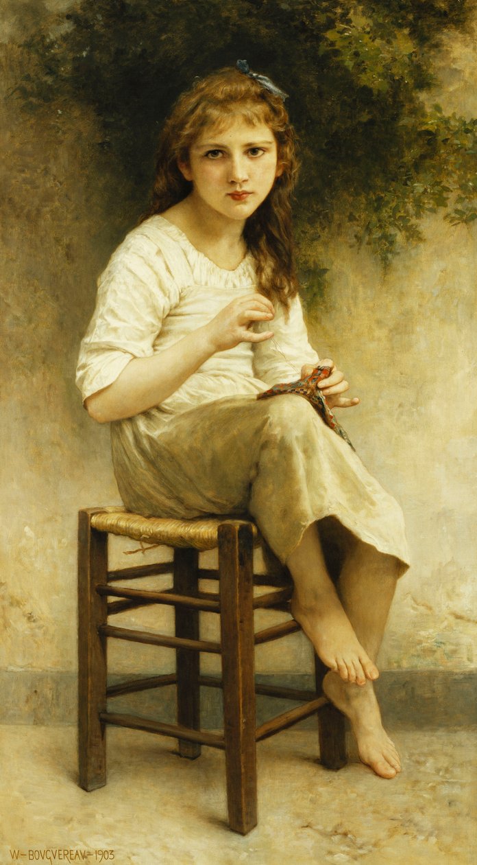 Idle Thoughts de William Adolphe Bouguereau