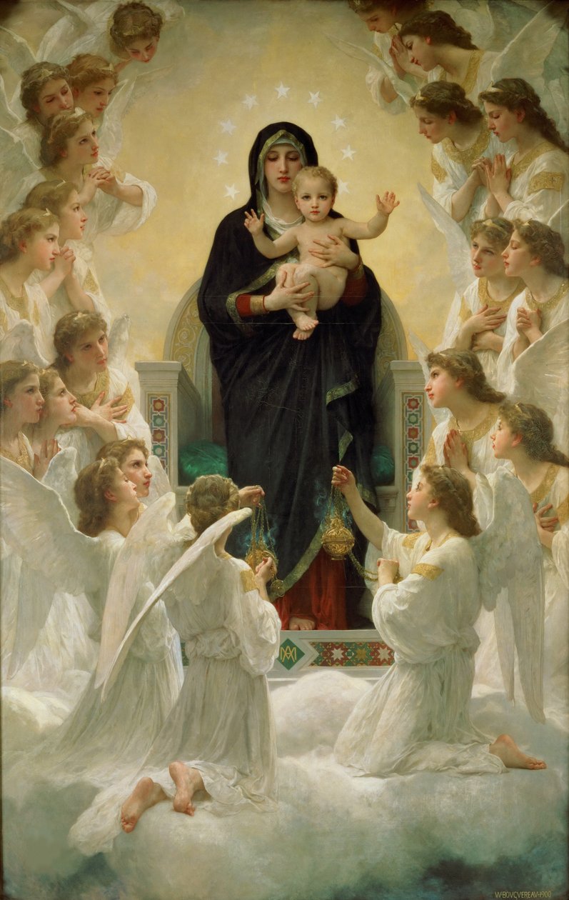 Anjos, 1900 de William Adolphe Bouguereau