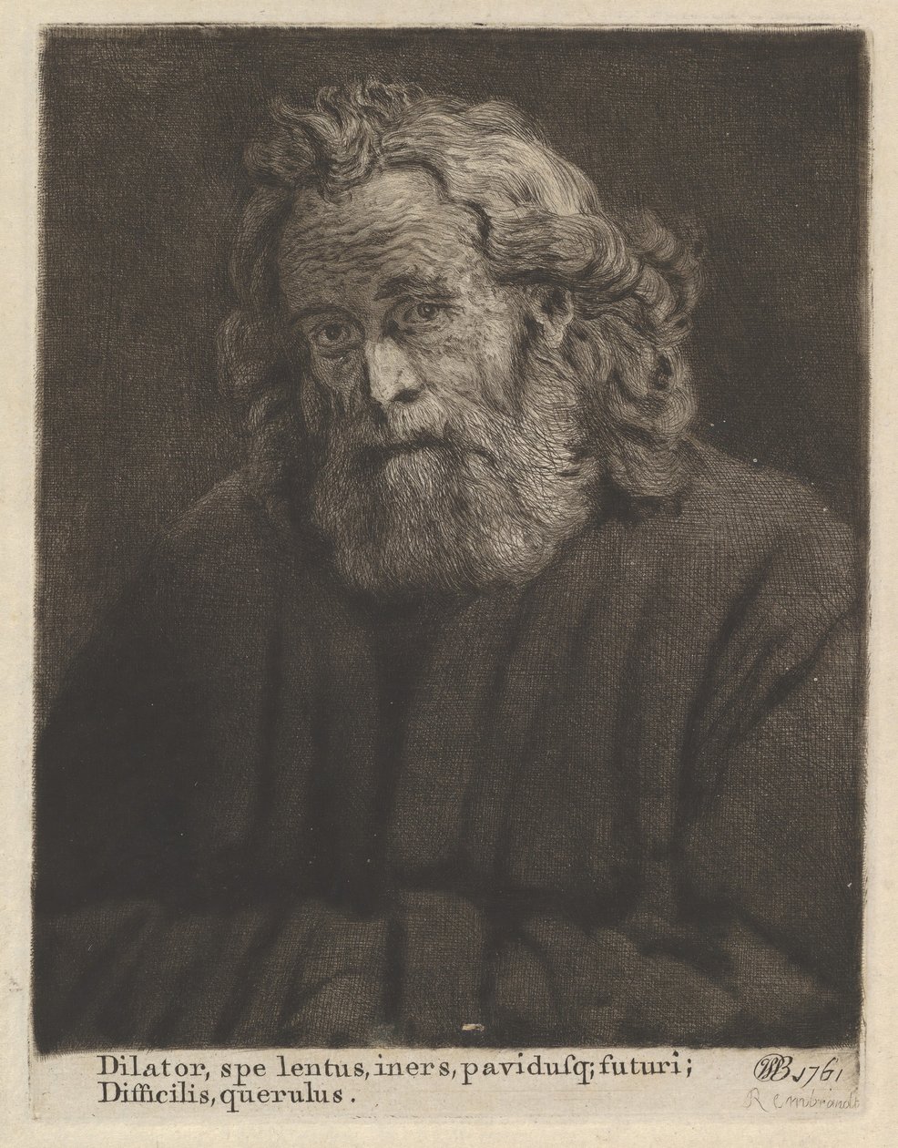 Velho de barba longa, 1761. de William Baillie