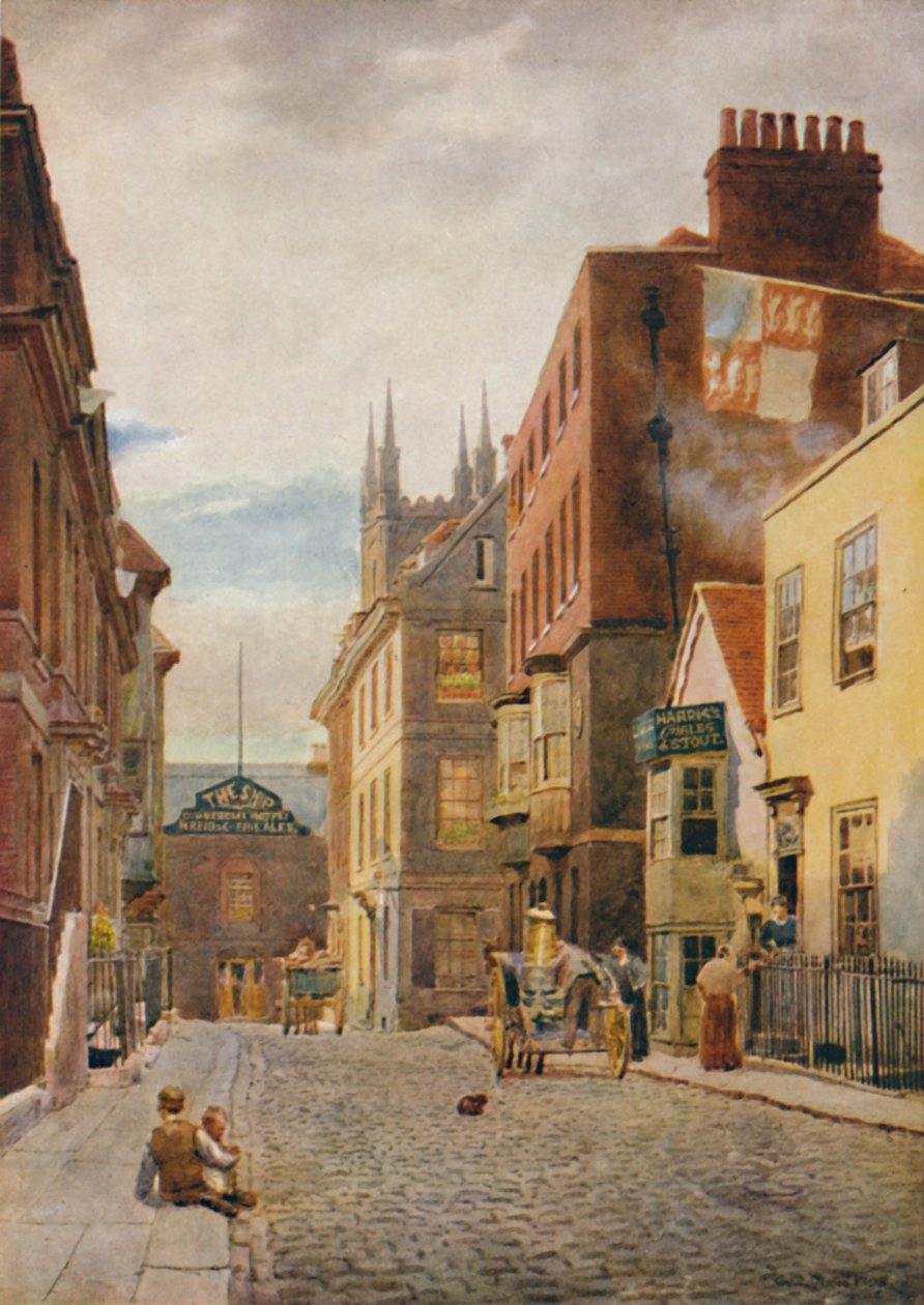 Church Street, olhando para o sul, c1900 de William Biscombe Gardner