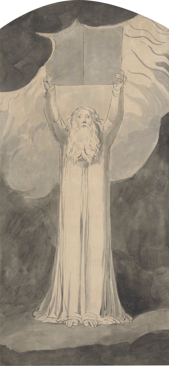 Moisés a receber a Lei de William Blake