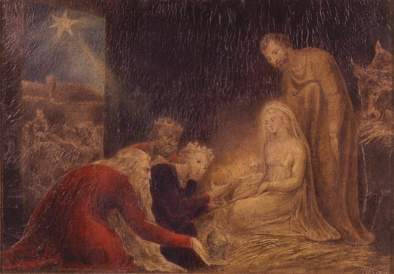 A Adoração dos Reis de William Blake