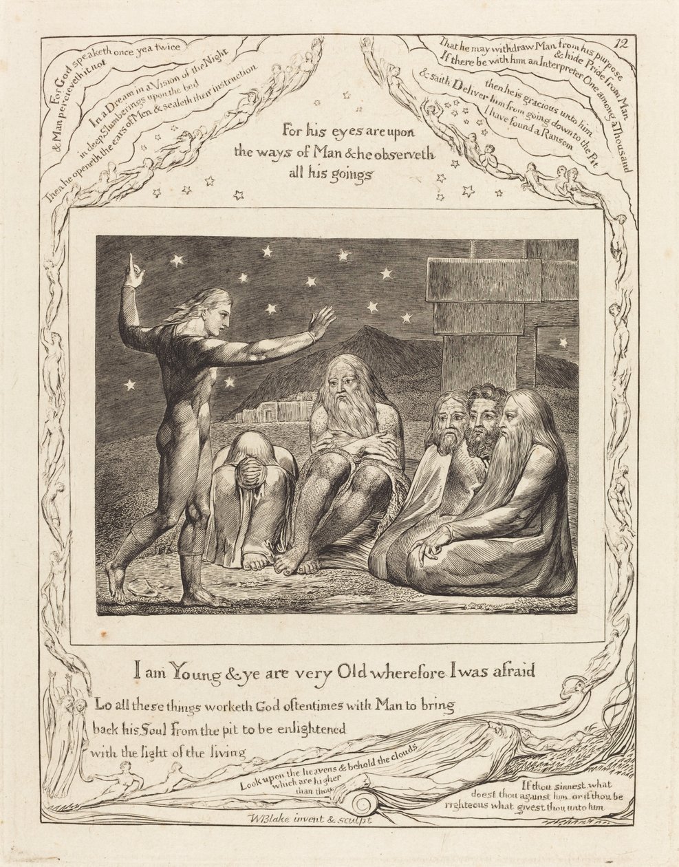 A ira de Eliú de William Blake