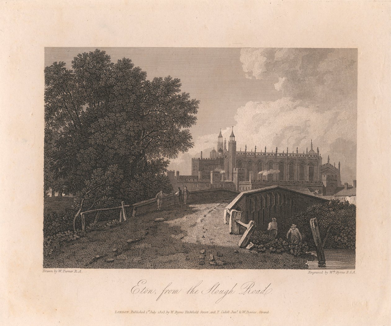 Eton, da estrada de Slough de William Byrne