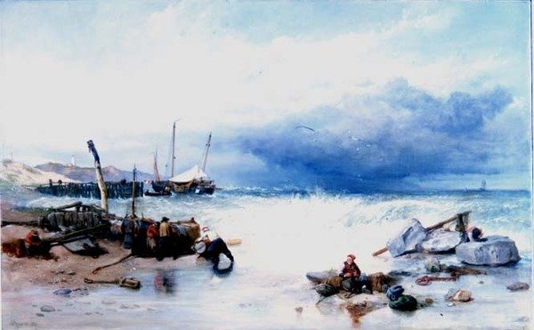 Na costa da Bretanha de Clarkson Frederick Stanfield