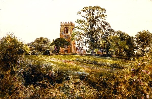 Igreja Shotwick, Cheshire de William Davis