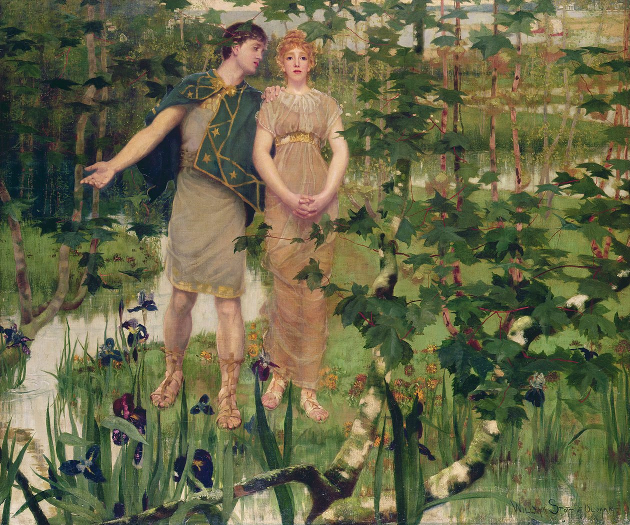 O Vale Feliz, 1898 de William Edward Stott