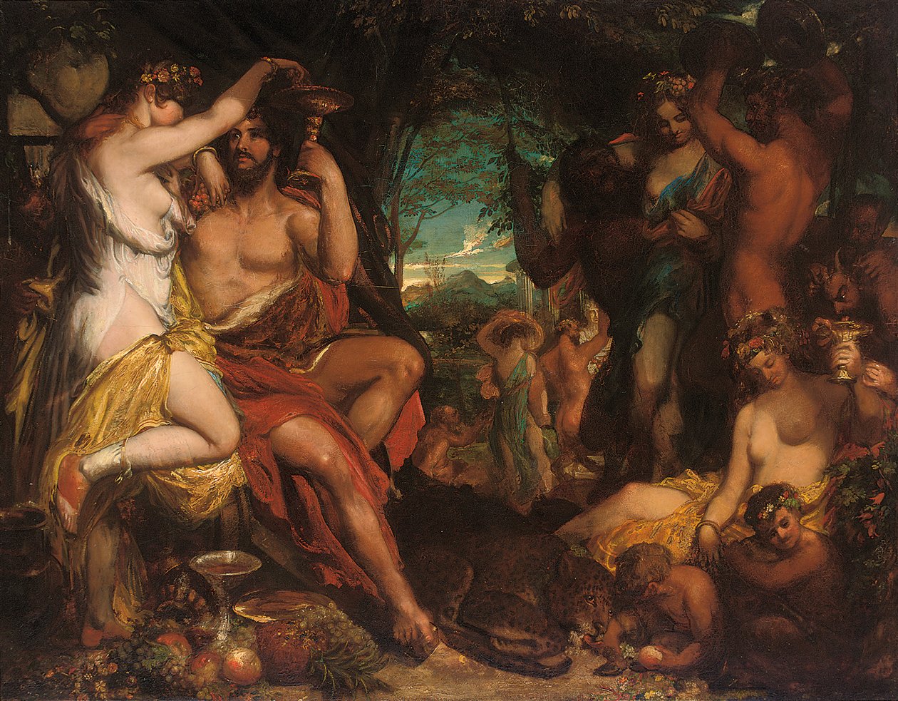 Um Revel Bacchanalian de William Etty